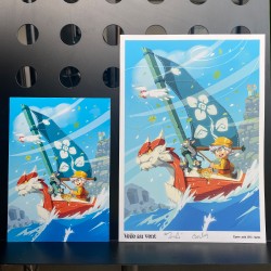 Carte postale Voile au vent