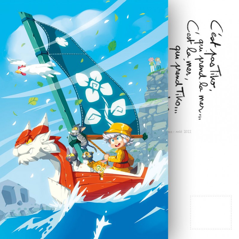 Carte postale Voile au vent