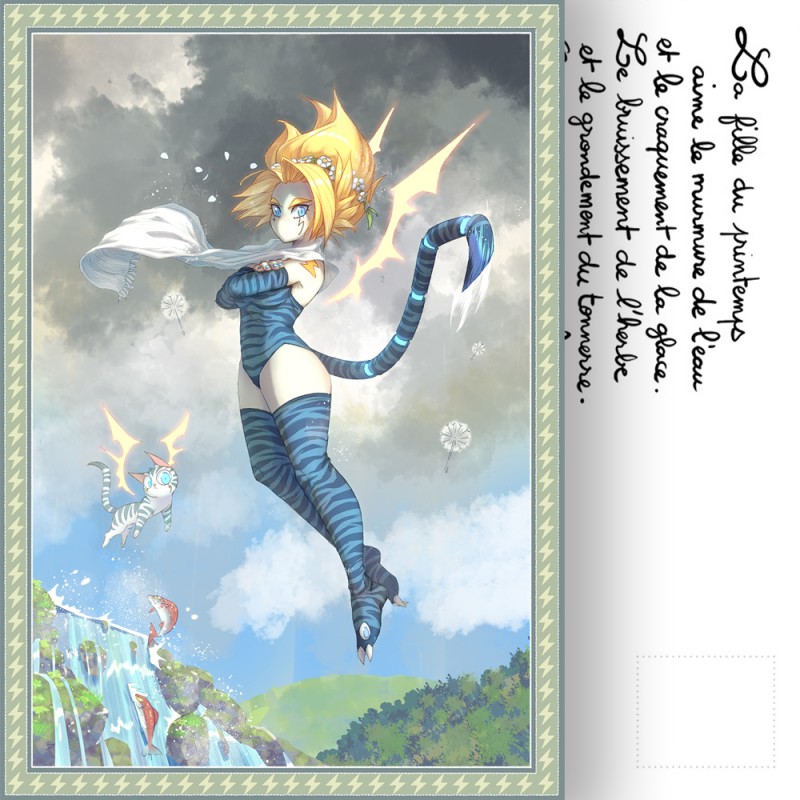 Carte postale Springirl