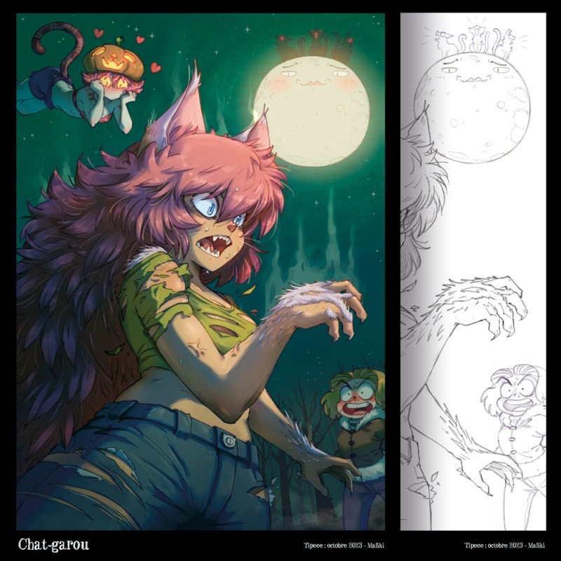 Ex-libris Chat-Garou