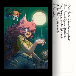 Carte postale Chat-Garou