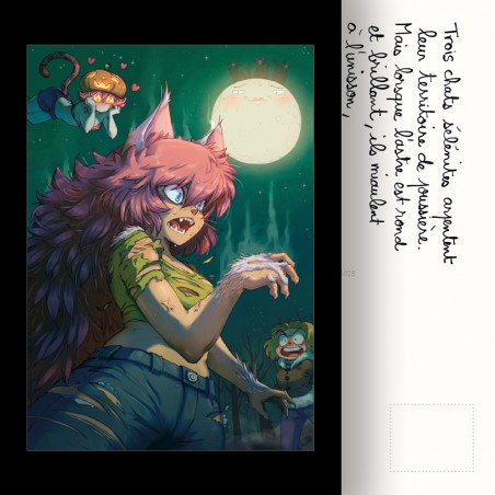 Carte postale Chat-Garou