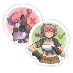 Lot de 2 Stickers YES NO