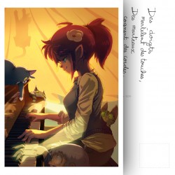 Carte postale Concerto - Piano