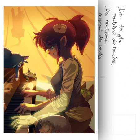 Carte postale Concerto - Piano