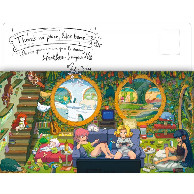 Carte Postale Tomates et Papillons