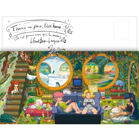 Carte Postale Tomates et Papillons