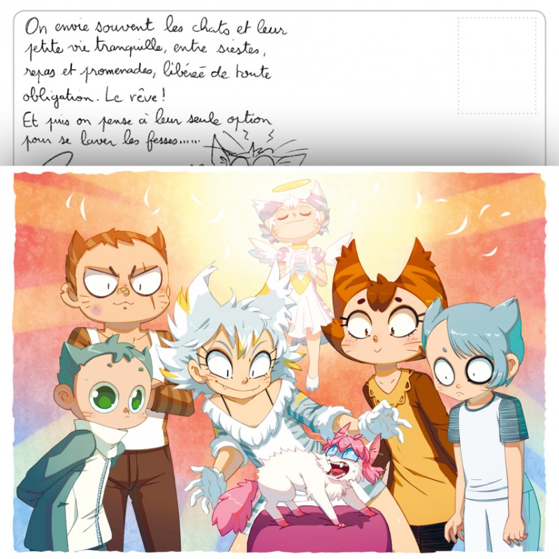 Carte Postale Anthropomorphe